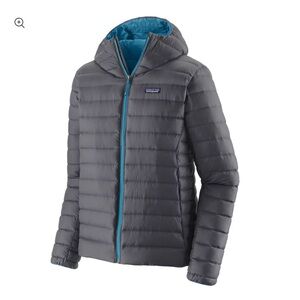 Patagonia Men’s Down Sweater Hoody- Small- Forge Grey
